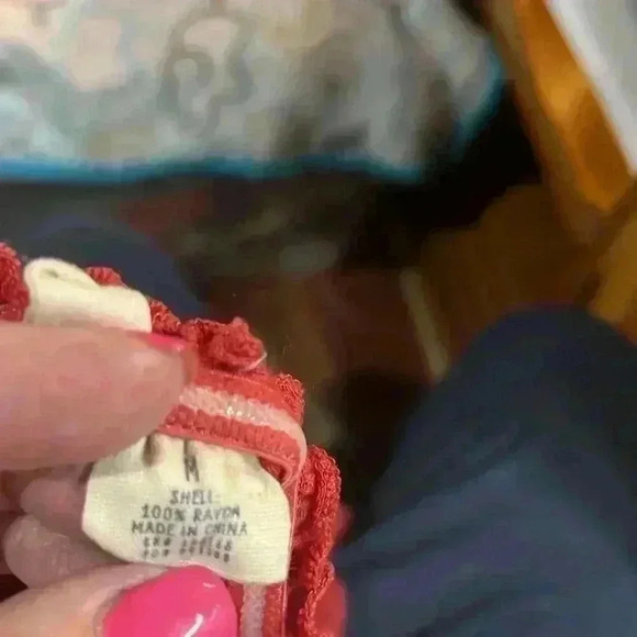 Sky & Sparrow Jumpsuit Burnt Orange M Smocked Bodice Sleeveless Pockets Ruffle - Picture 8 of 11